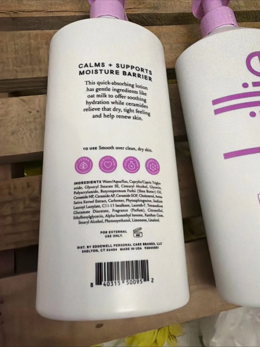 3- Billie body lotion. Soothe and Glow